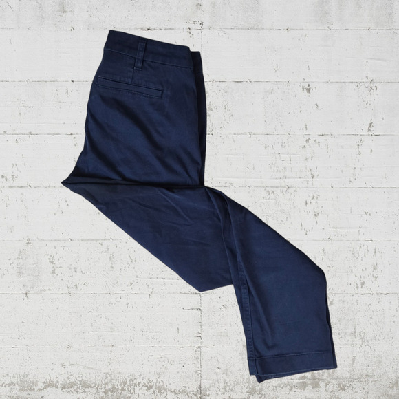 J Crew Navy High Rise Girlfriend Chino Slimming Straight Trouser Pants Size 0 - Picture 6 of 7